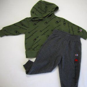 Champion Hoodie Sweatsuit Jogger Set size 2T